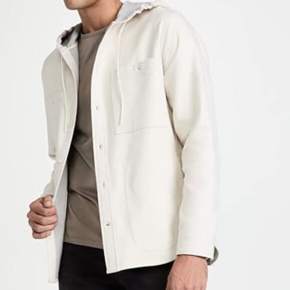 New VINCE hooded twill jacket with tags - Cream - XXL - Picture 4 of 6